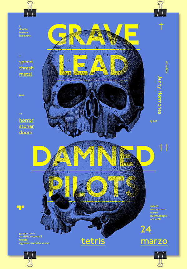 GRAVE LEAD + DAMNED PILOTS ➝ live at Tetris