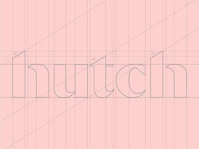 Hutch Interior Design App Logotype Wordmark Re-Design on Behance
