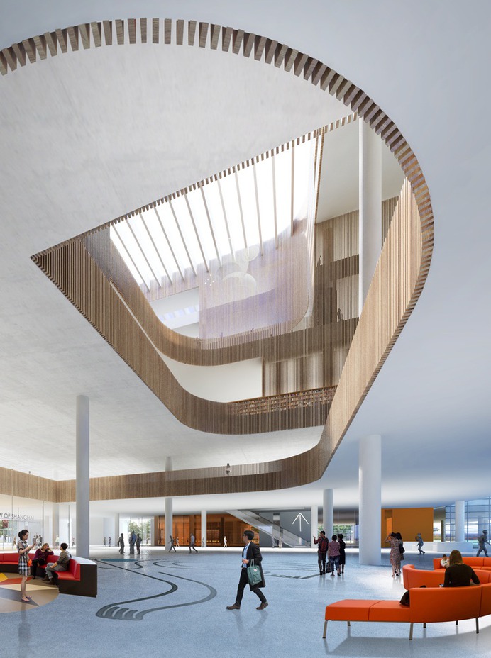 Schmidt Hammer Lassen Design New Shanghai Library,© Schmidt Hammer Lassen Architects