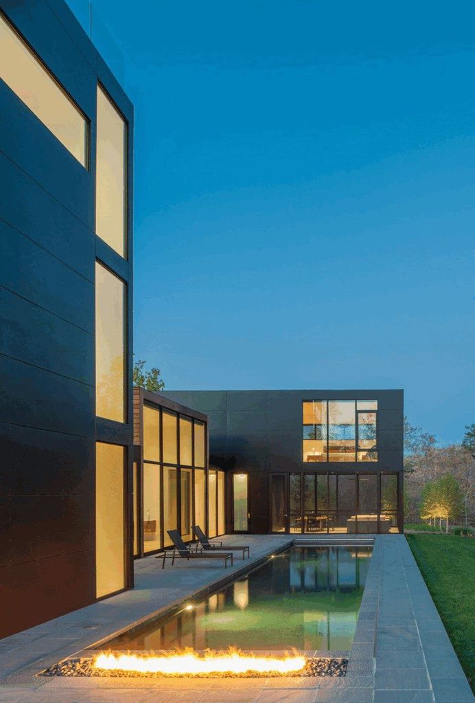 Intriguing Geometric Home with a Forest Panorama in Virginia 16