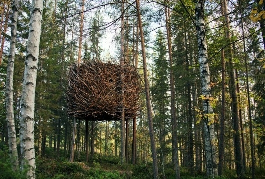 Sweden's Treehotel, a Getaway for Forest Sprites Who Only Wear Black | Co.Design #sweden #architecture #treehotel