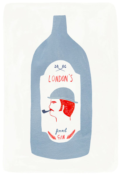 tumblr_m6lak90Quk1r5gsi7o1_500 #profile #red #bottle #illustration #blue #face