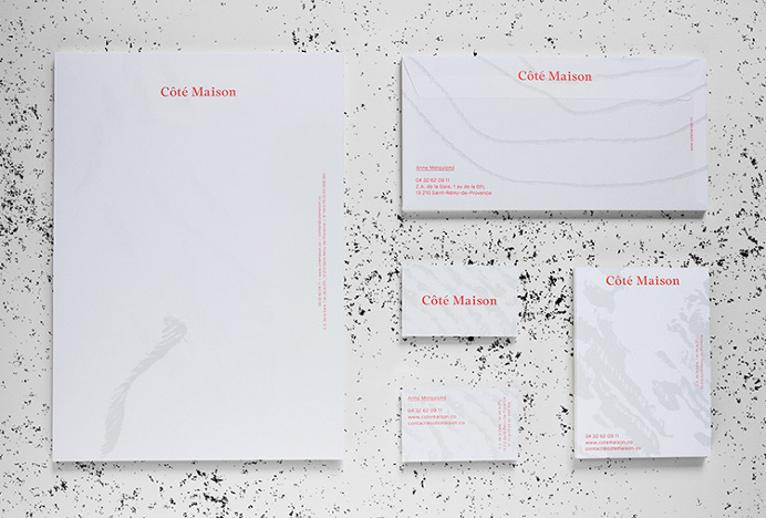 Côté Maison by Studio 24/24 #business card #branding #stationery