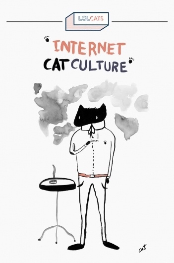 cat #illustration #ink #cat #typography
