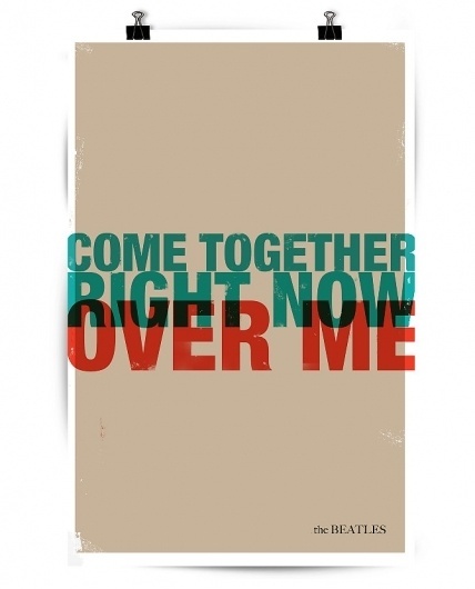 Posters - DIRECTION of STUFF MOSTLY ART #beatles #print #screen #poster #type #typography