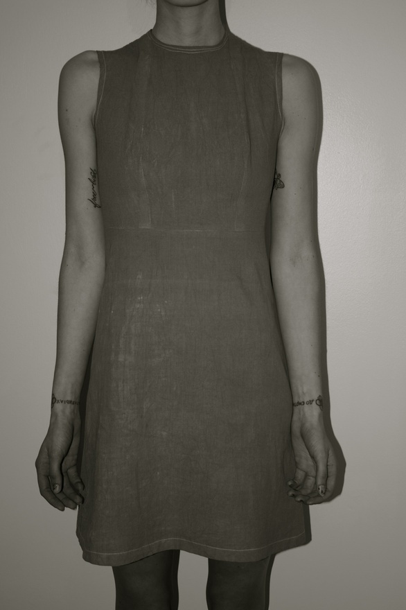 Rabbit Spine Dress (front) | Freya Edmondosn #girl #design #tattoo #fashion #dress