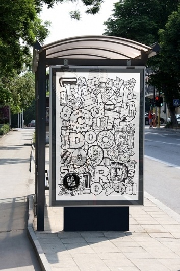 Out-Door09 on the Behance Network #urban #elantidoto #illustration #art #street #poster #typography