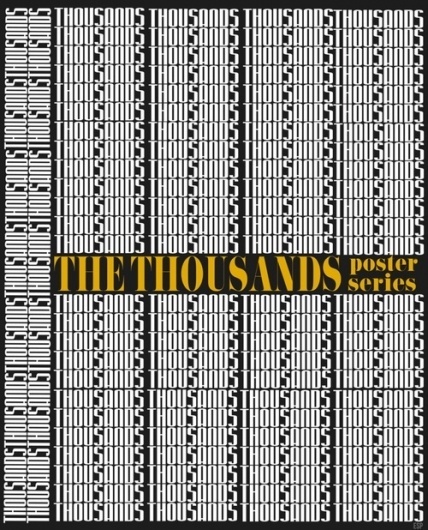 The Thousands - Society6 #design #graphic #poster #typography