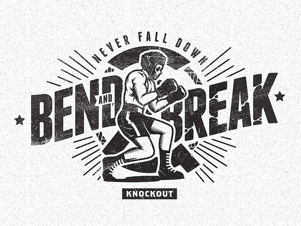 trendgraphy:Bend And Break by iqbalhakimboo #logo #illustrative