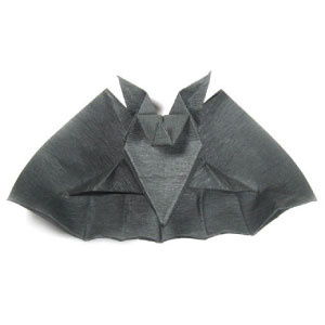 How to make an origami bat for Halloween (http://www.origami-make.org/howto-origami-halloween.php)