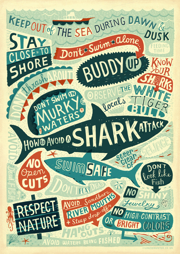 Shark #inspiration #creative #lettering #design #artists #art #hand #typography