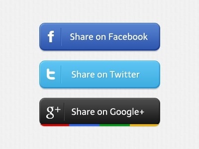 Share buttons #google+ #ui #facebook #twitter #buttons