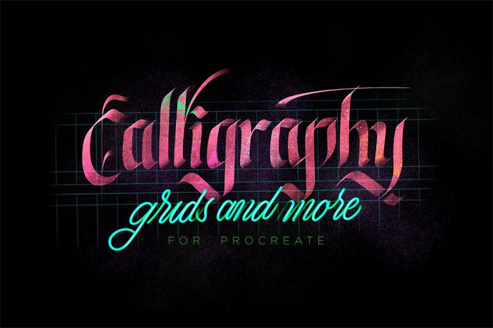 Calligraphy procreate brushes