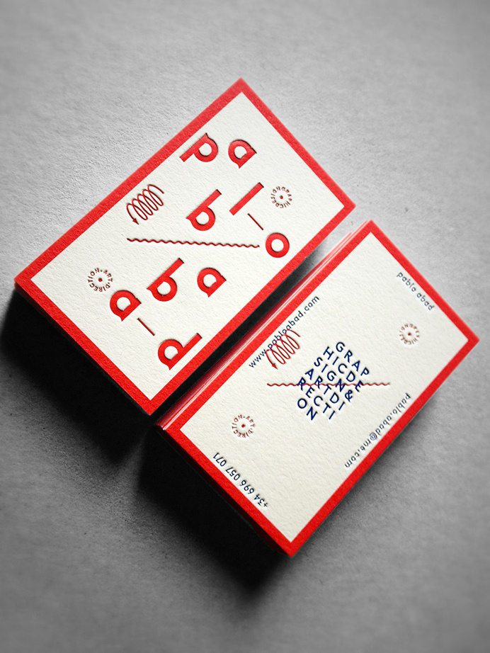 #business #card #design #typography