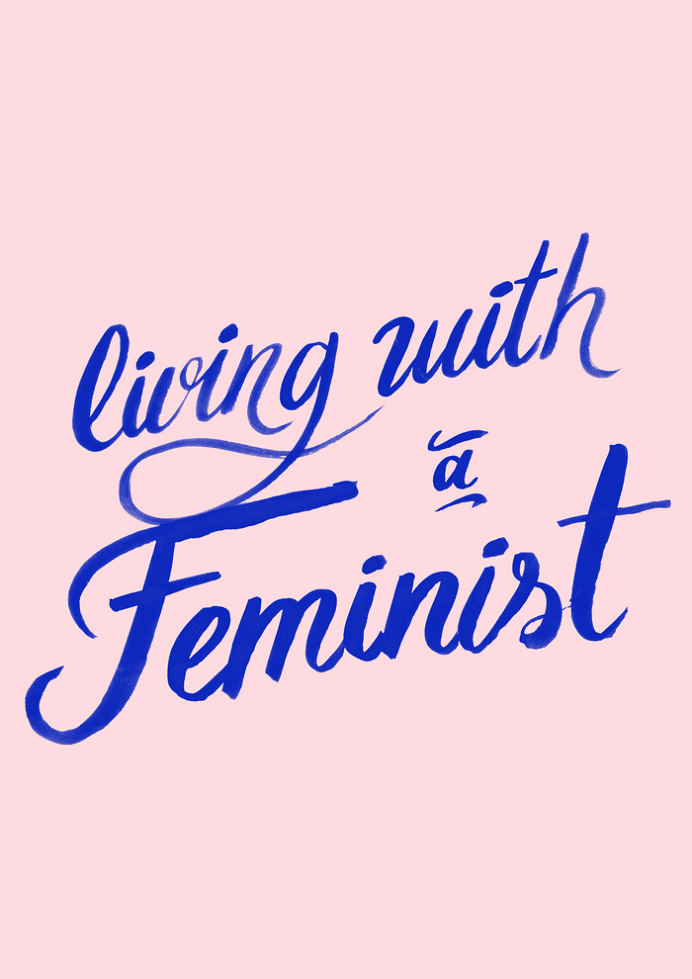 Living with a feminist Art Print by Koning | Society6