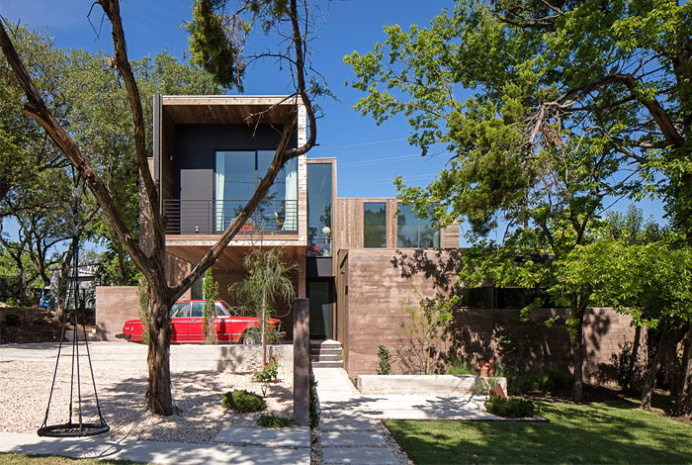 Bercy Chen Studio Combine Simple Cubic Forms to Assemble Modernist House - InteriorZine