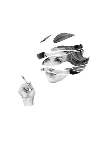 In Dreams Audrey Horne, Twin Peaks.Created for Spoke Arts David Lynch exhibition, San Francisco, March 2014. Client: Spoke Art Gallery #gg