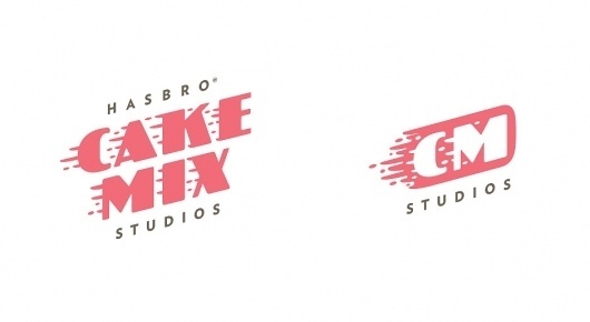 Cake Mix Studios Logotype and Iconography | Hasbro | Helms Workshop #type #identity #helmsworkshop #logo