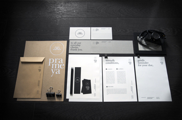 Prameya on the Behance Network #card #letterhead #identity #business