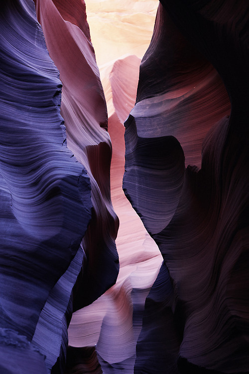 antelope canyon - © julien roubinet #julien #antelope #yellow #landscape #colors #textures #roubinet #blue #canyon