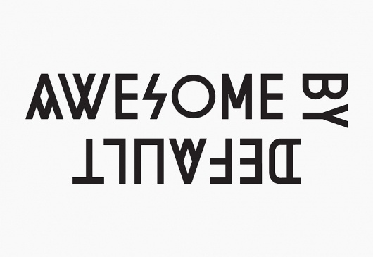 Awesome by Default | Jamie Mitchell #logo #design #graphic #typography