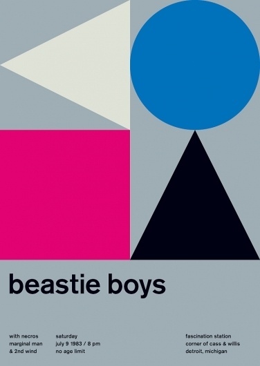 beastie boys at fascination station, 1983 - swissted #punk #swiss #posters