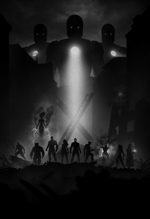 Noir Series #illustration #noir #white #black