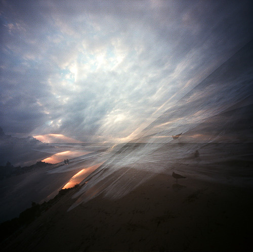 pinhole sunset by Novemberkind #pinhole #clouds #analogue #analog #baltic #multiple #exposure #lensless #photography #sea #shot #fotografie #film #zeroimage #long #sunset #lochkamera #lensfree