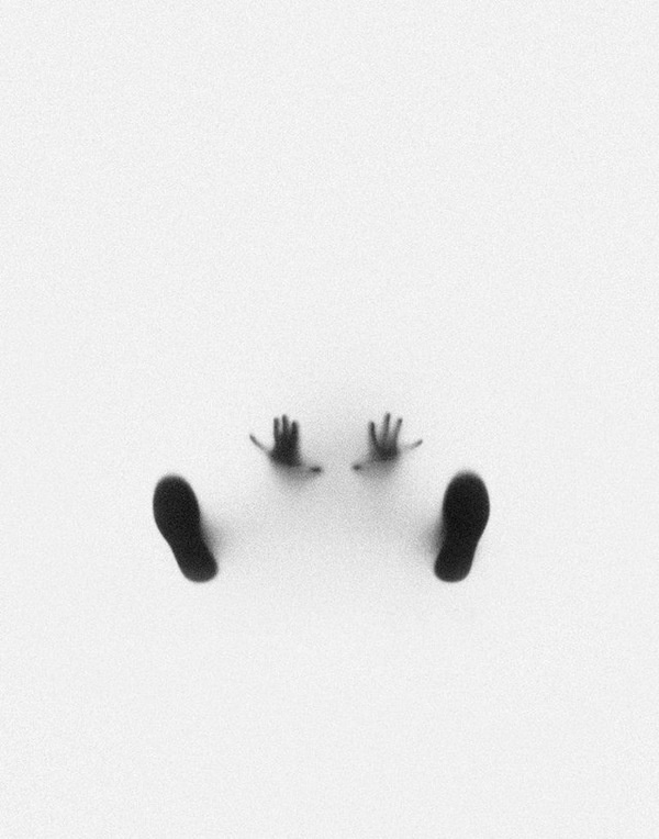 Ghostly Hands and Feet Photographed Through Milk Glass by Marek Chaloupka #photography