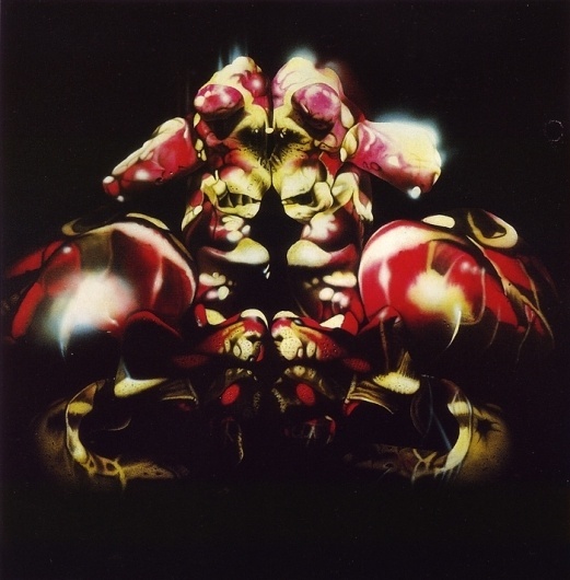 All sizes | 05-sadao-sato-skeleton-for-martians-1986 | Flickr - Photo Sharing! #abstract #50 #watts #red #yellow #organs #plant