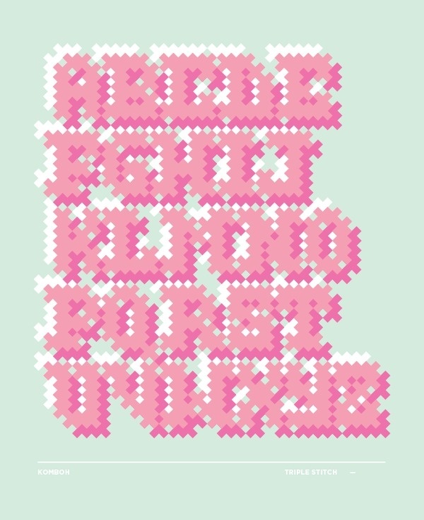 Triple Stitch #stitching #triple #christmas #holiday #stitch #typography