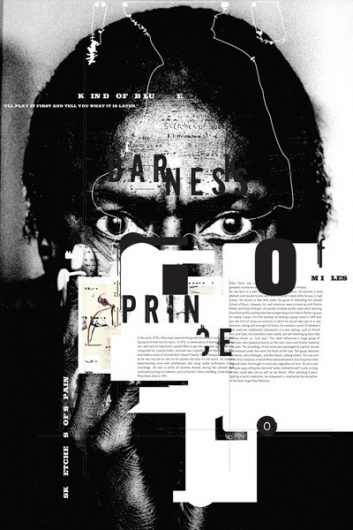 Tyrone Drake Graphic Design – MILES #editorial #poster #typography