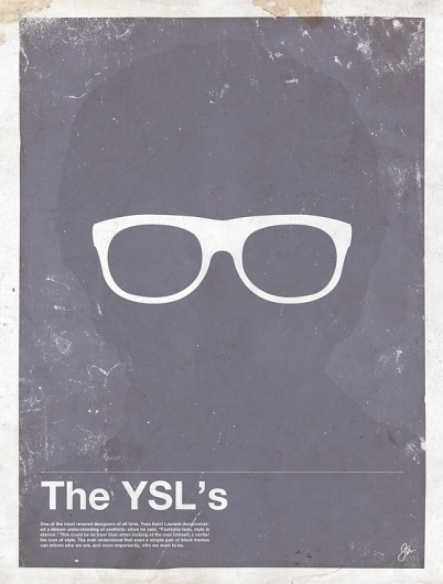 Moxy Creative Posters | Framework | Movie posters | TrendLand: Fashion Blog & Trend Magazine #glasses #yves #illustration #framework #saint #poster #laurent