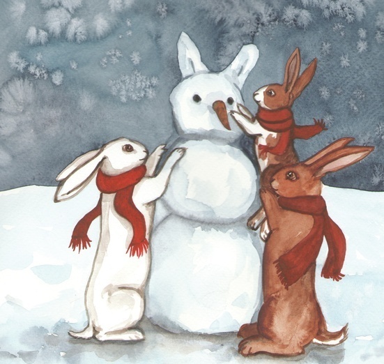 Building a snow bunny #snow #building #bunny #a