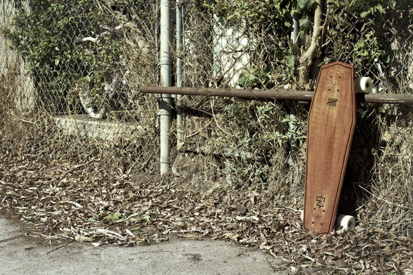 Thrash Venice Me and Gonzo #thrash #burn #meandgonzo #engraving #wood #venice #radness #custom #rad #skateboard #coffin