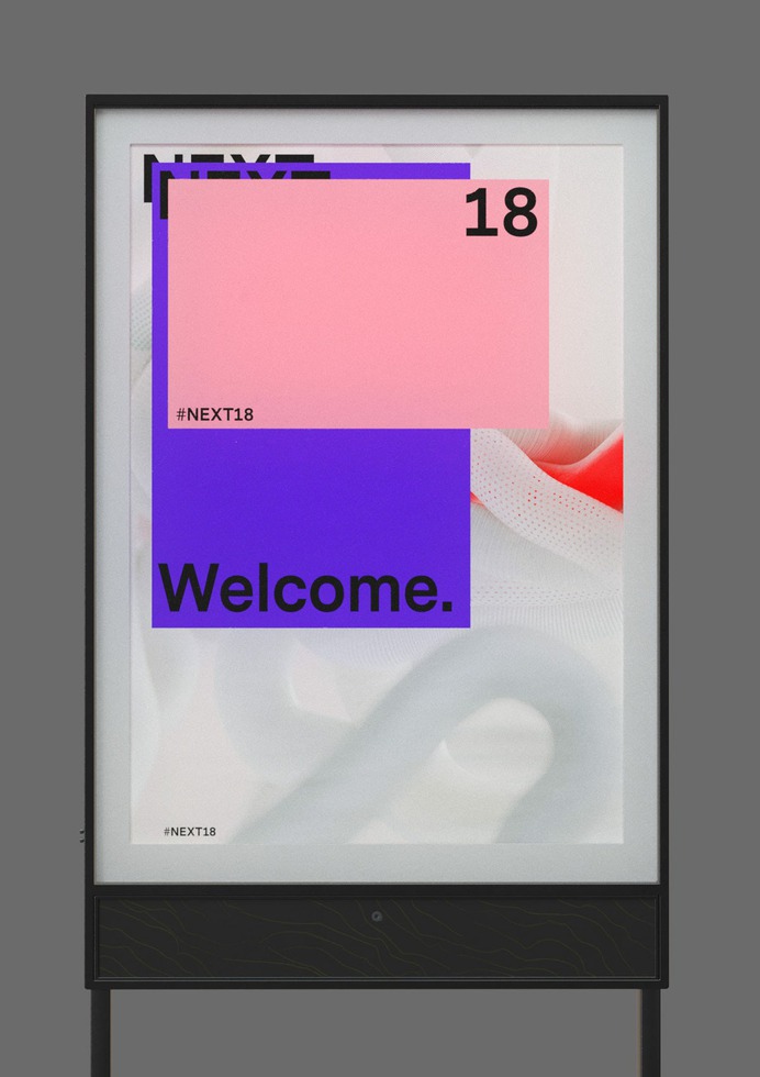 NEXT18 in 3D - Mindsparkle Mag Vincent Schwenk created a 3D Design and Animation for the Next Conference 2018 in Hamburg. #logo #packaging #identity #branding #design #color #photography #graphic #design #gallery #blog #project #mindsparkle #mag #beautiful #portfolio #designer