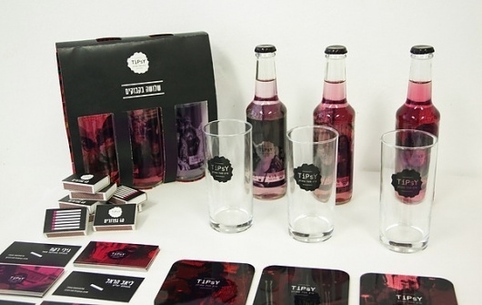 Tipsy on the Behance Network #branding #packaging #pink #alcohol #corporate #identity #raspberry