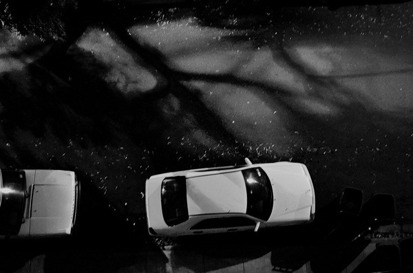 streetwalker #night #b&w #cars #shadow