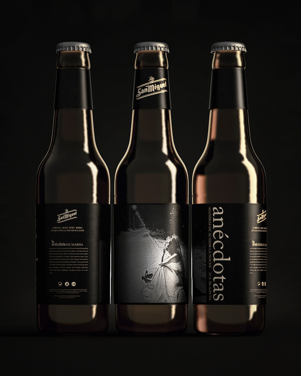 San Miguel Anécdotas #packaging #beer #label #bottle