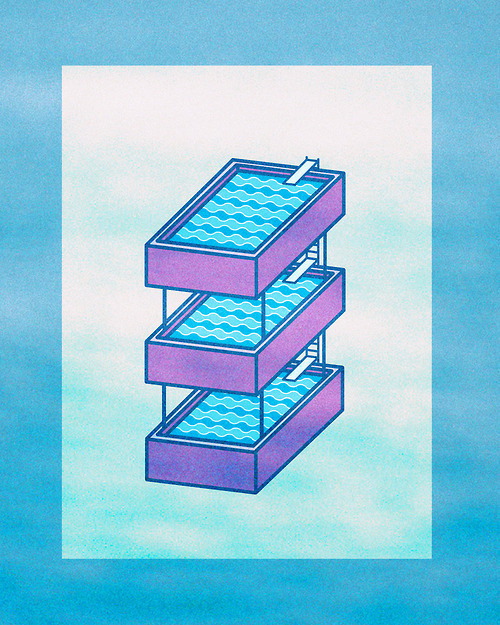 The triple decker ! #water #design #pool #strange #swimming #wavy