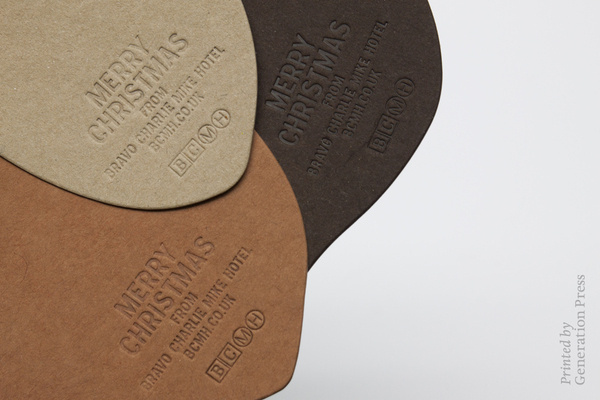 Generation Press — BCMH: Christmas Selection – Printed in 2012 #logo #leather #emboss