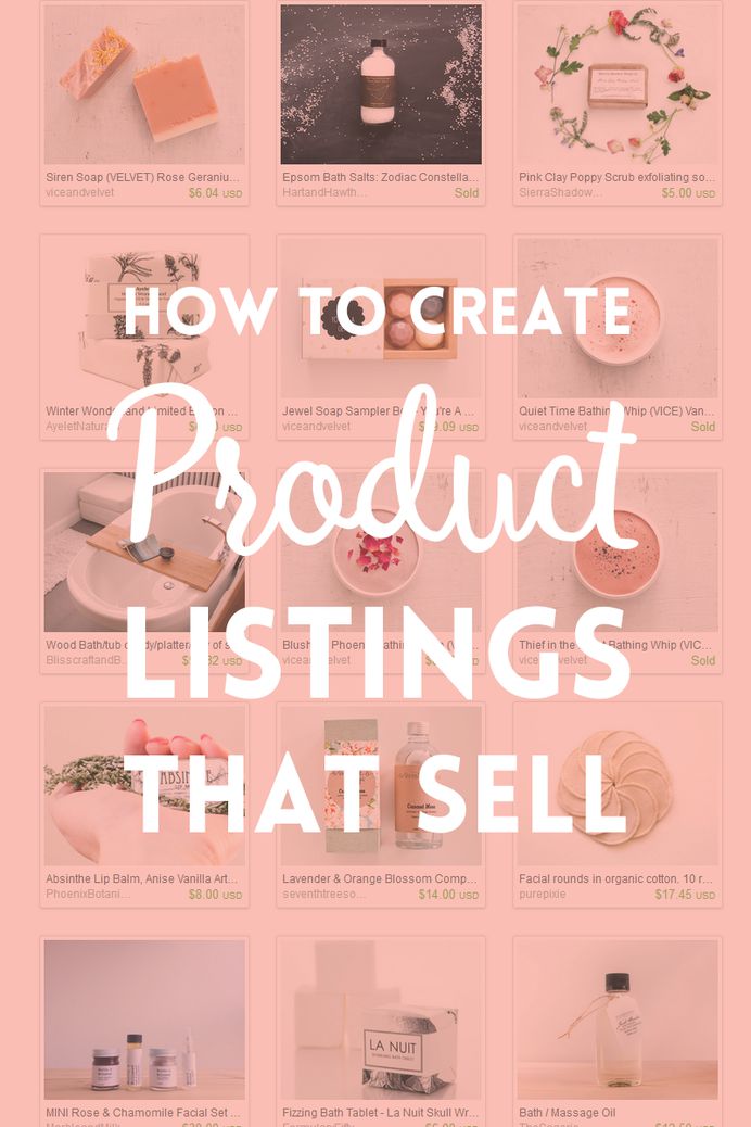 PRODUCT LISTINGS THAT SELL