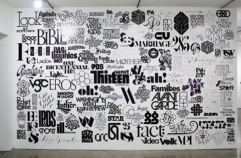 FFFFOUND! | Flickr Photo Download: Logo Wall, 2009 Created for Lubalin Now 142 logos designed by Herb Lubalin and collaborators #logo #wall