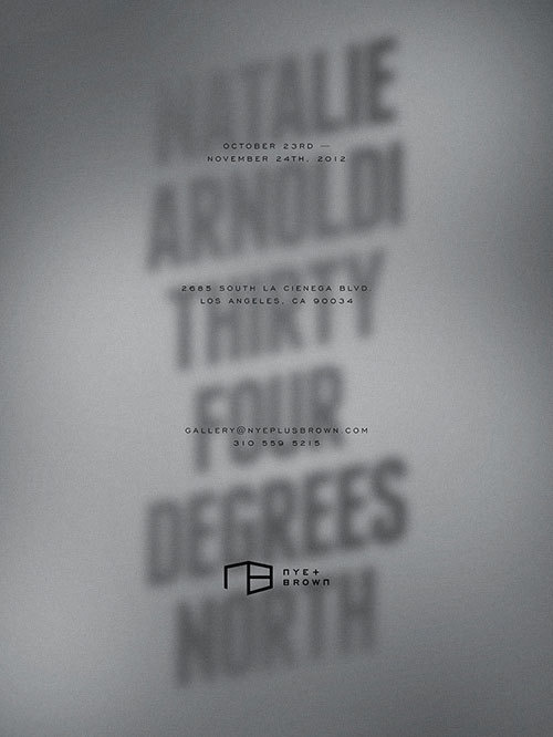 Natalie Arnoldi — Thirty Four Degrees North Kyle LaMar #poster #typography
