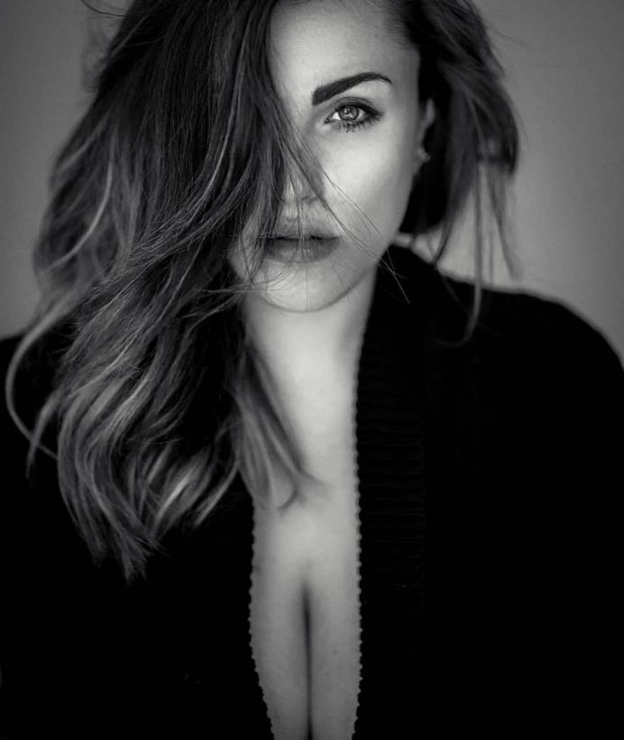 Beautiful Black and White Female Portrait Photography by Constantin Slotty