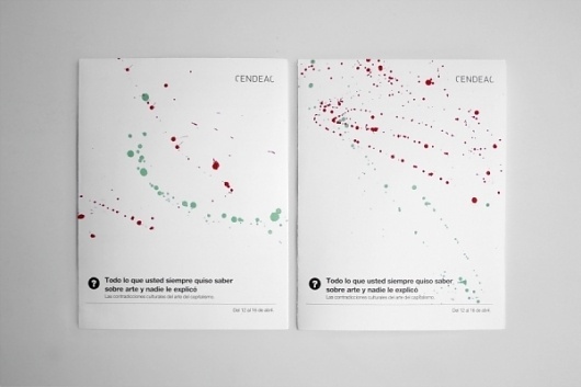 Todo lo que usted siempre quiso saber sobre arte y nadie le explicó | Sublima Comunicación #sublima #cendeac #contemporary #handmade #stain #art #helvetica #brochure