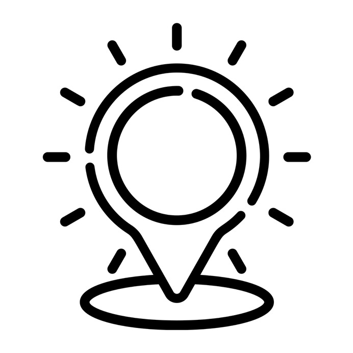 See more icon inspiration related to pin, maps and location, location pin, map pointer, map point, map location, placeholder, locate, pointer and location on Flaticon.