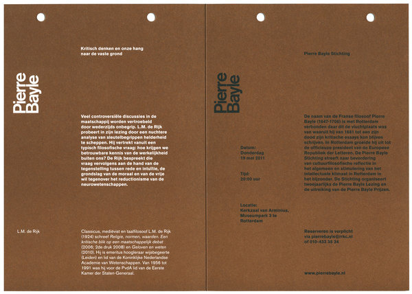 almost Modern : Pierre Bayle Stichting II #print #stationery