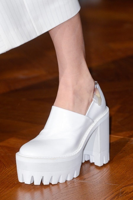 Stella McCartney Fall 2013. white creepers #boots #white #chunky