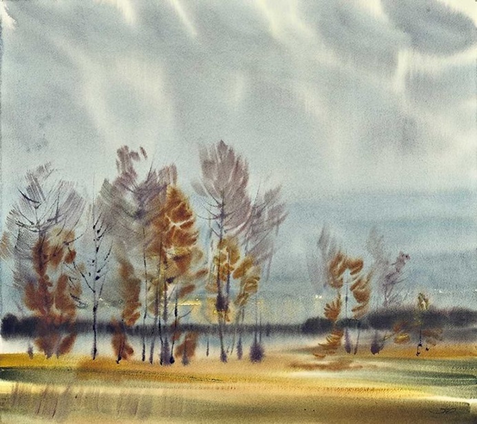 Beautiful Watercolor Paintings by Yuri Lomkov
